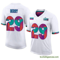 Mens Kansas City Chiefs Eric Berry White Game Super Bowl Lvii Kcc216 Jersey C1617